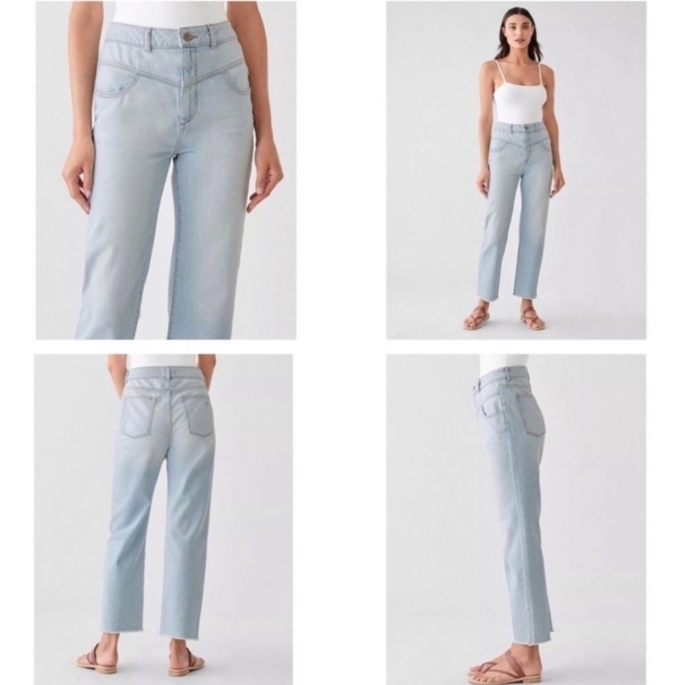 Dl1961 jerry high rise vintage straight jeans springdale wash